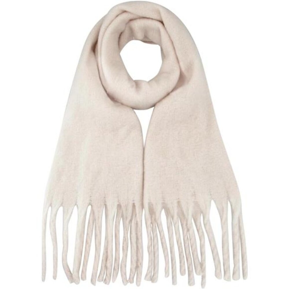 Chunky Scarf Fluffy Warps for Women Apricot